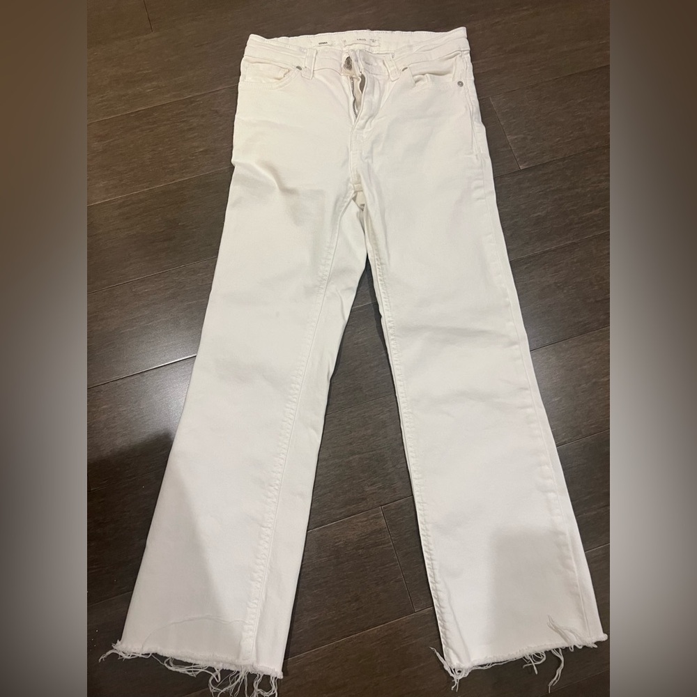 Mango Sienna White Jeans (Size 2)